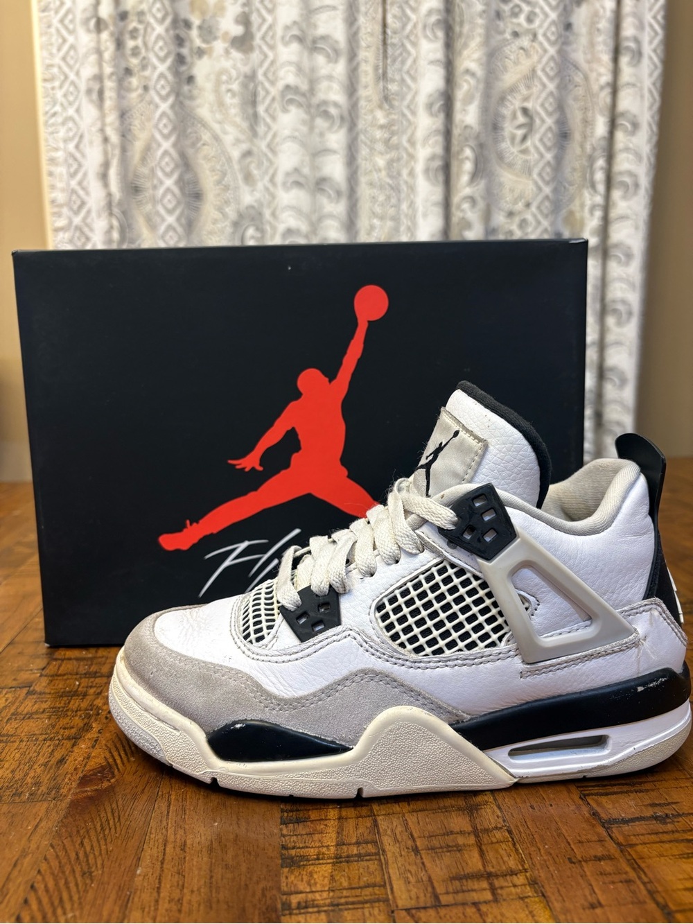 Air Jordan 4 Retro GS "Military Black" - Size 3.5Y / 5 to 5.5 Women’s - Picture 14 of 14